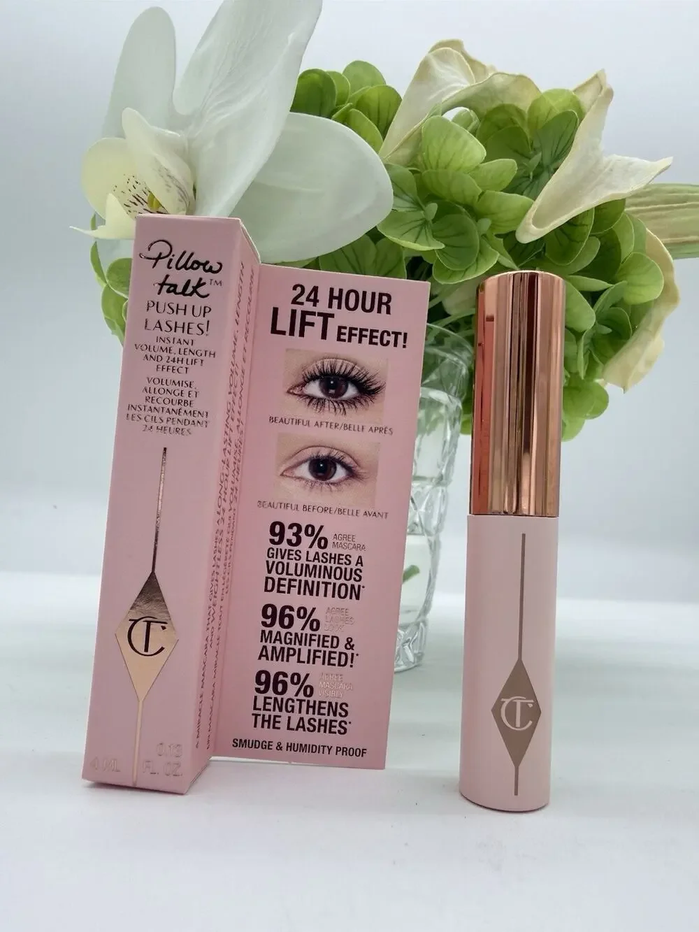 Charlotte Tilbury Pillow Talk Push Up Lashes Mascara Super Black Travel Size 4ml
